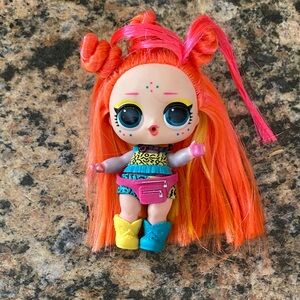 L.O.L. Surprise! Orange & Pink Doll with Blue Eyes and Two-Tone Boots